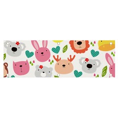 Cute Animals Cartoon Seamless Background Banner And Sign 6  X 2 