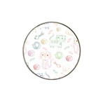 Cats And Food Doodle Seamless Pattern Hat Clip Ball Marker Front