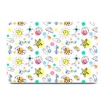 Summer Pattern Colorful Drawing Doodle Plate Mats 18 x12  Plate Mat