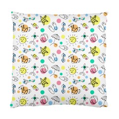 Summer Pattern Colorful Drawing Doodle Standard Cushion Case (one Side) by danenraven