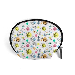 Summer Pattern Colorful Drawing Doodle Accessory Pouch (small) by danenraven