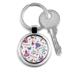 Princess Element Background Material Key Chain (round) by danenraven