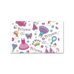 Princess Element Background Material Sticker (rectangular) by danenraven