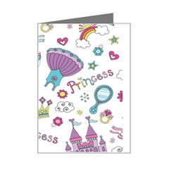 Princess Element Background Material Mini Greeting Card