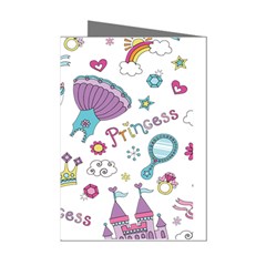 Princess Element Background Material Mini Greeting Cards (pkg Of 8)