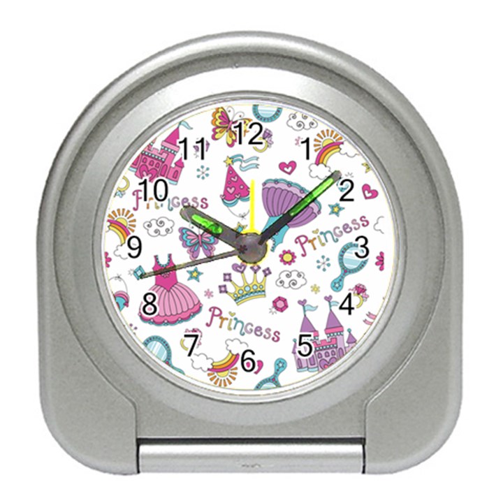 Princess Element Background Material Travel Alarm Clock