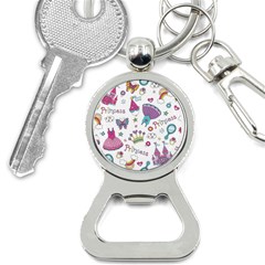 Princess Element Background Material Bottle Opener Key Chain by danenraven