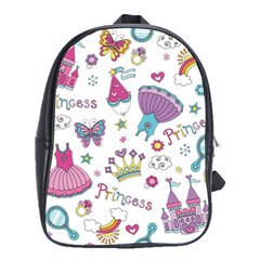 Princess Element Background Material School Bag (large) by danenraven