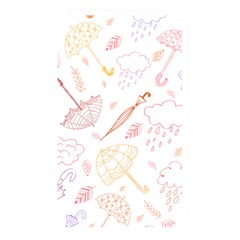 Weather Umbrella Rain Cloud Seamless Doodle Pattern Memory Card Reader (rectangular) by danenraven