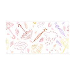 Weather Umbrella Rain Cloud Seamless Doodle Pattern Yoga Headband by danenraven