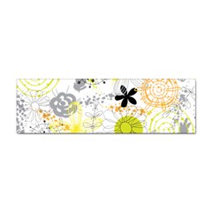 Doodle Flowers Hand Drawing Pattern Sticker Bumper (10 Pack) by danenraven