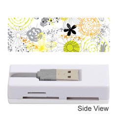 Doodle Flowers Hand Drawing Pattern Memory Card Reader (stick) by danenraven