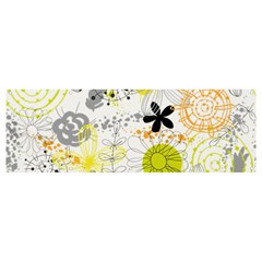 Doodle Flowers Hand Drawing Pattern Banner And Sign 12  X 4  by danenraven