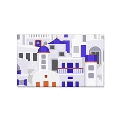 Background Santorini Greece Sticker (rectangular) by Ravend