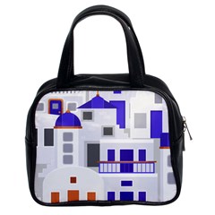 Background Santorini Greece Classic Handbag (two Sides) by Ravend