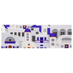 Background Santorini Greece Banner And Sign 9  X 3 