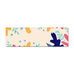 Border Leaves Design Frame Sticker (bumper) by Ravend