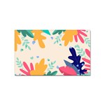 Border Leaves Design Frame Sticker Rectangular (100 pack) Front