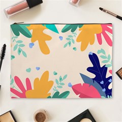 Border Leaves Design Frame Cosmetic Bag (xl) by Ravend