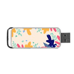 Border Leaves Design Frame Portable Usb Flash (two Sides) by Ravend