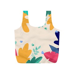 Border Leaves Design Frame Full Print Recycle Bag (s) by Ravend