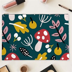 Autumn Nature Sheets Forest Cosmetic Bag (xxl) by Ravend