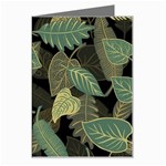 Autumn Fallen Leaves Dried Leaves Greeting Card Left