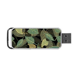 Autumn Fallen Leaves Dried Leaves Portable Usb Flash (two Sides) by Ravend