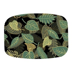 Autumn Fallen Leaves Dried Leaves Mini Square Pill Box by Ravend