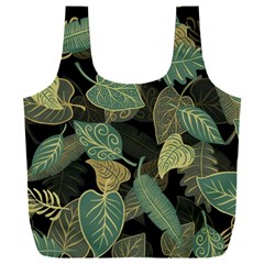 Autumn Fallen Leaves Dried Leaves Full Print Recycle Bag (xxl) by Ravend