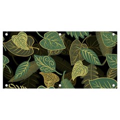 Autumn Fallen Leaves Dried Leaves Banner And Sign 4  X 2  by Ravend