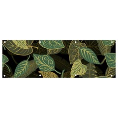 Autumn Fallen Leaves Dried Leaves Banner And Sign 9  X 3 