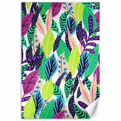 Sheets Drawing Pattern Nature Canvas 24  X 36  by Ravend