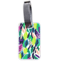 Sheets Drawing Pattern Nature Luggage Tag (two Sides) by Ravend