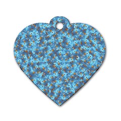 Angry Baby Chicken Illustration Random Pattern Dog Tag Heart (one Side) by dflcprintsclothing