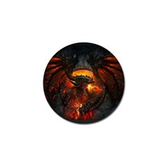 Red And Black Dragon Fire Golf Ball Marker (10 Pack) by danenraven