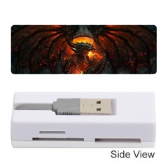 Red And Black Dragon Fire Memory Card Reader (stick) by danenraven