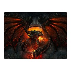 Red And Black Dragon Fire Double Sided Flano Blanket (mini)  by danenraven