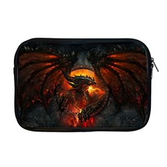 Red And Black Dragon Fire Apple Macbook Pro 17  Zipper Case by danenraven