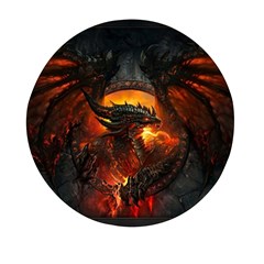 Red And Black Dragon Fire Mini Round Pill Box (pack Of 3) by danenraven