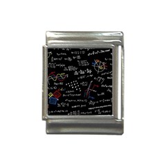 Black Background Text Overlay  Mathematics Formula Italian Charm (13mm) by danenraven