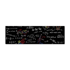 Black Background Text Overlay  Mathematics Formula Sticker (bumper) by danenraven