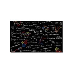 Black Background Text Overlay  Mathematics Formula Sticker Rectangular (10 Pack)