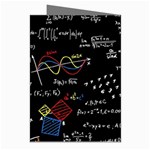 Black Background Text Overlay  Mathematics Formula Greeting Cards (Pkg of 8) Right