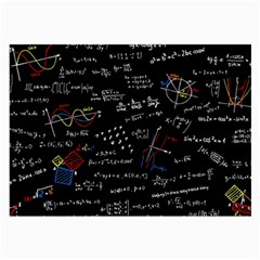 Black Background Text Overlay  Mathematics Formula Large Glasses Cloth by danenraven