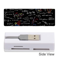 Black Background Text Overlay  Mathematics Formula Memory Card Reader (stick) by danenraven