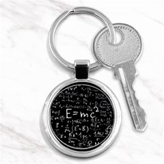 Science Einstein Formula Mathematics Physics Key Chain (round) by danenraven