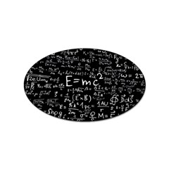 Science Einstein Formula Mathematics Physics Sticker (oval)