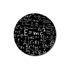 Science Einstein Formula Mathematics Physics Magnet 3  (round) by danenraven