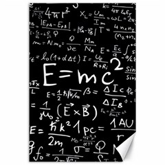 Science Einstein Formula Mathematics Physics Canvas 24  X 36  by danenraven